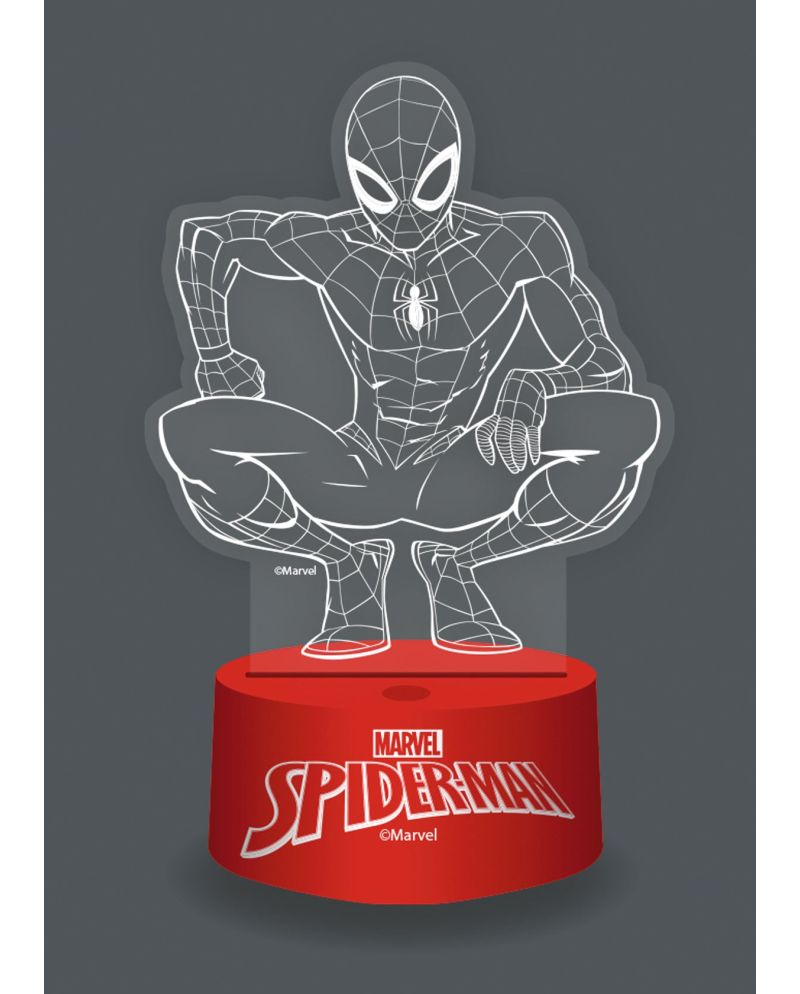 SPIDER-MAN - Lampe 3D RGB avec Télécommande - vue principale
