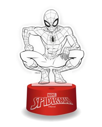 SPIDER-MAN - Lampe 3D RGB avec Télécommande - vue de face