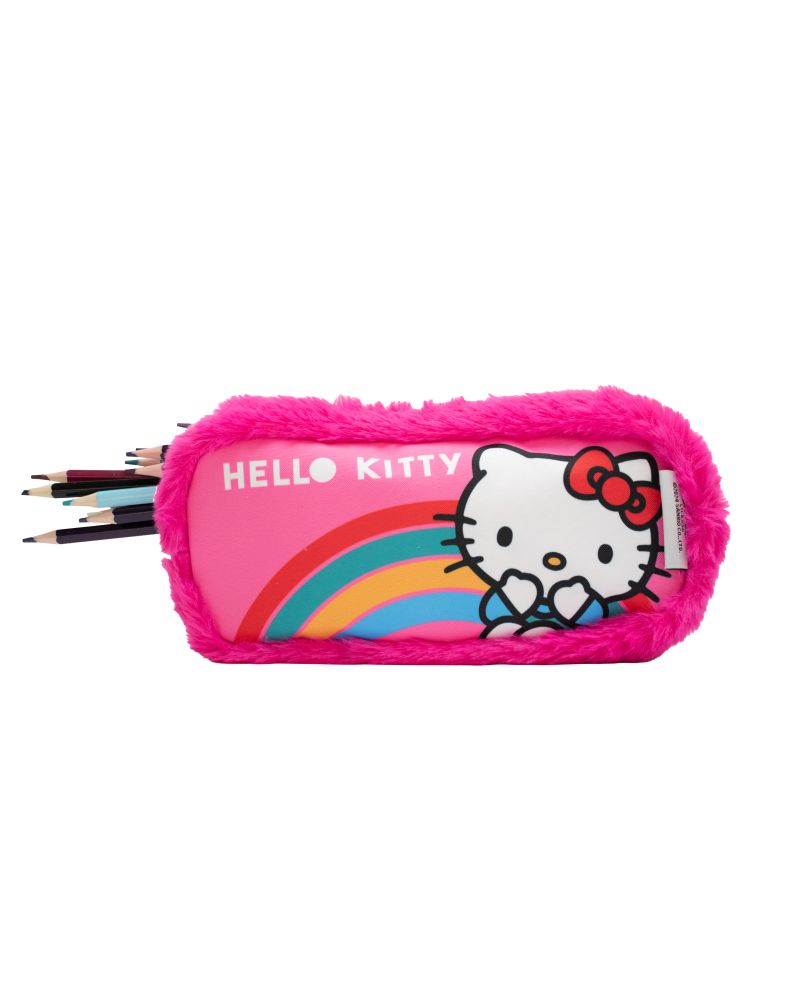 HELLO KITTY - Arc-en-ciel - Trousse Rectangulaire Peluche - vue principale