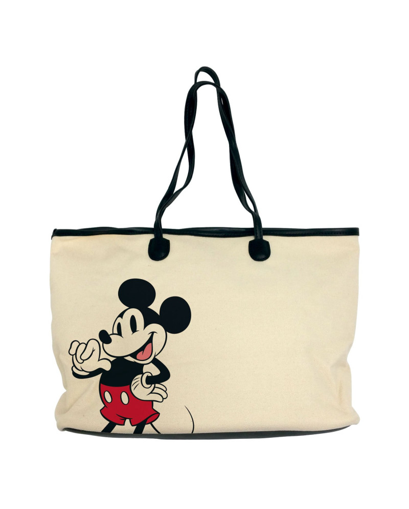 MICKEY - Cotton Shoulder Bag - 36x27x16cm