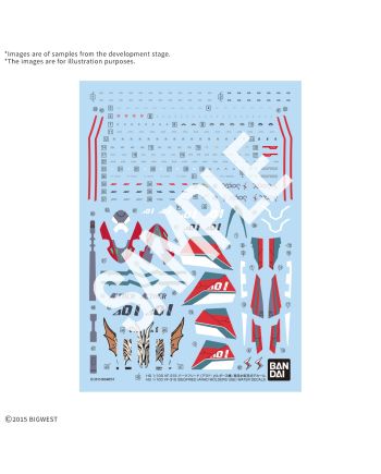 MACROSS - HG 1/100 VF-31S Siegfried Water Decals - Model Kit - vue principale