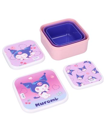 KUROMI - Fresh Bites - Boîtes à Snack 3en1 - vue de face