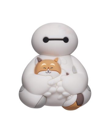 BAYMAX - Baymax avec Mochi - Aimant à collectionner en mousse 3D - vue principale