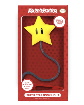 SUPER MARIO - Super Etoile - Lampe de Lecture 19cm - vue de face