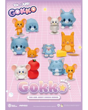 TOM & JERRY - Gokko series - Set 6 Figurine Blind Box 5cm - vue de face