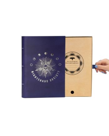 MERCREDI - Nightshade Society - Coffret de Papeterie - vue de detail