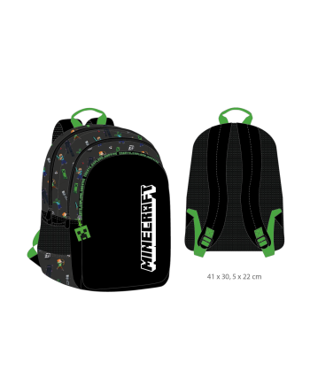 MINECRAFT - 3 Compartments BackPack '41x30x22cm'