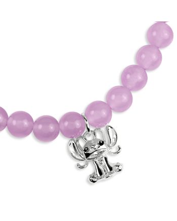 ANGEL - Bracellet en Perles + Charme - Laiton Plaqué - vue de profil