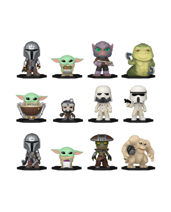 MANDALORIAN & GROGU - Mystery Minis (BOX 12 Figurines) - vue de face