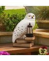 HARRY POTTER - Hedwige - Lampe Solaire Extérieure 'LunaGlo' 26.3cm - vue de face