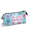 REINE DES NEIGES - Heart - Trousse Triple - vue de face