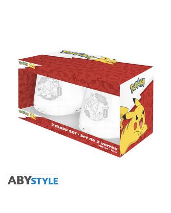 POKEMON - Magicarpe & Léviator - Set de 2 Verres 300ml - vue principale
