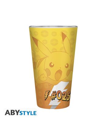 POKEMON - Pikachu "Effet Metal" - Verre XXL Premium 400ml - vue de face