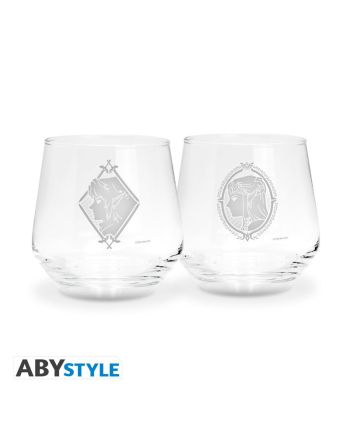 THE LEGEND OF ZELDA - Zelda & Link - Set de 2 Verres 300ml - vue de face