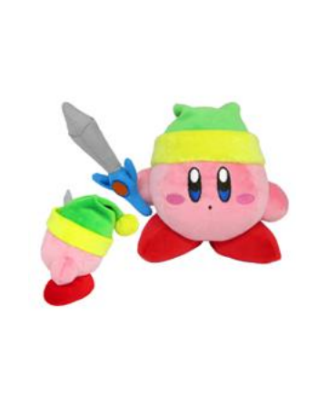 KIRBY - Kirby avec épée - Peluche 12cm - vue principale