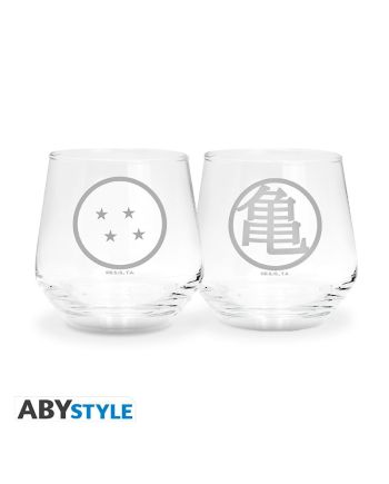 DRAGON BALL Z - Boule de cristal - Set de 2 Verres 300ml - vue de face