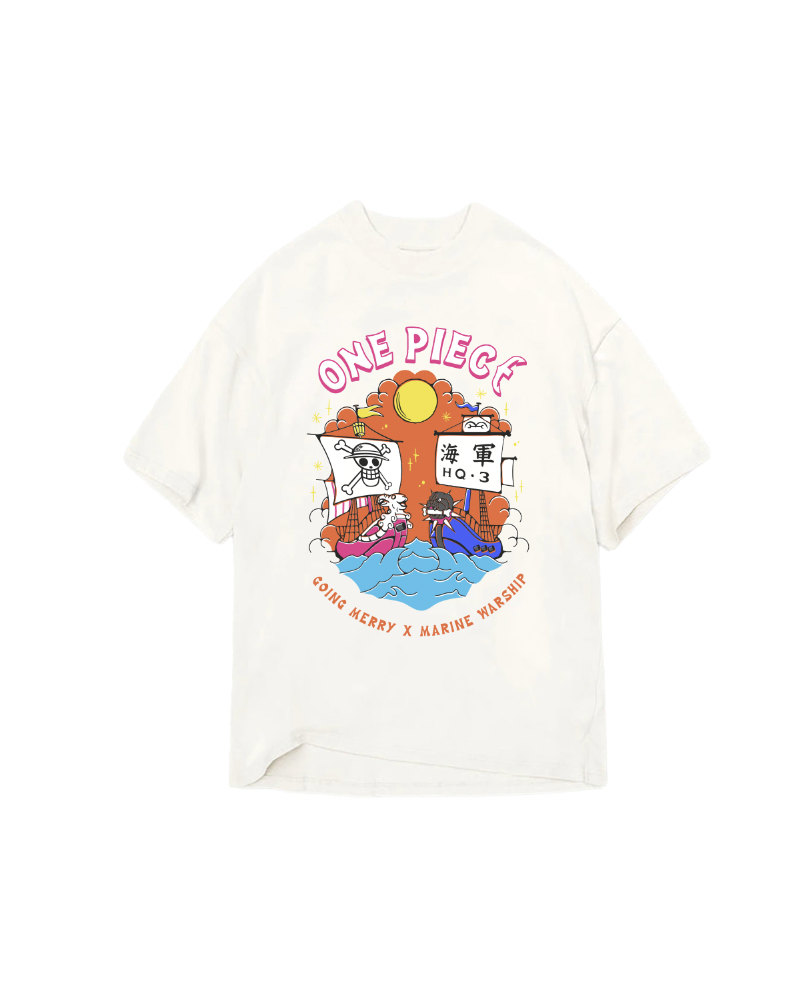 ONE PIECE - Going Merry X Marine Warship - T-Shirt Homme (XXL) - vue principale