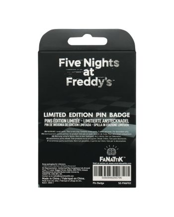 FIVE NIGHTS AT FREDDY'S - Fazbear - Pin's Edition Limitée - vue de dos