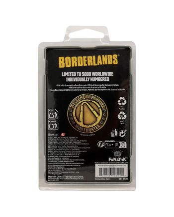 BORDERLANDS - Marcus Munitions - Pièce Edition Limitée - vue de dos