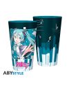 HATSUNE MIKU - Ville musicale - Verre XXL 400ml - vue de profil