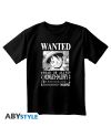 ONE PIECE - T-Shirt Wanted Luffy Unisexe Noir (XS) - vue principale