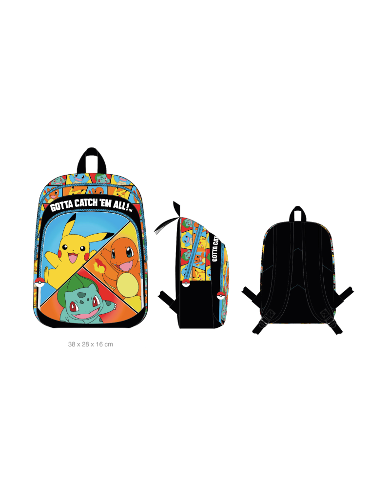 POKEMON - Starter - 2 Compartments BackPack '38x28x16cm'