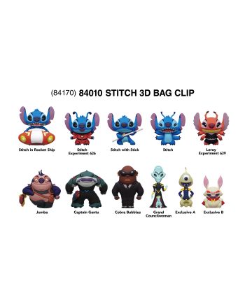STITCH IN SPACE - Exclusive 4 - 3D Foam Bag Clip (Display 24 Pcs) - vue principale