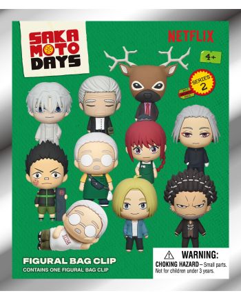 SAKAMOTO DAYS - Series 2 - 3D Foam Bag Clip (Display 24 Pcs) - vue de profil