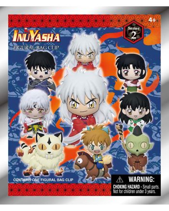 INUYASHA (25TH ANNIV.) - Series 2 - 3D Foam Bag Clip (Display 24 Pcs) - vue de profil