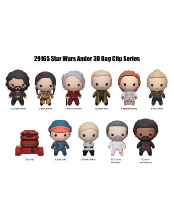 STAR WARS - Andor - 3D Foam Bag Clip (Display 24 Pcs) - vue de face