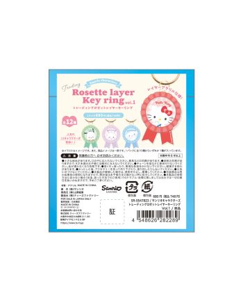 SANRIO - Personnages "Vol. 1" - Porte-clés BLIND BOX (12pcs) - vue de dos