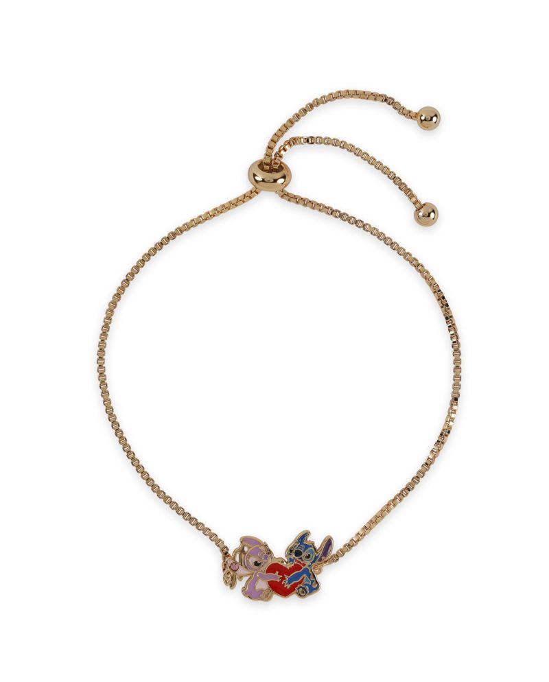 STITCH & ANGEL - Bracelet Doré avec Pendentif Stitch 7mm - vue principale