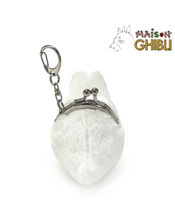 MON VOISIN TOTORO - Totoro blanc - Mini Porte-monnaie Fuwafuwa 9cm - vue de profil