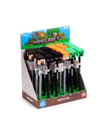 MINECRAFT - Heads - Stylo à Gel Effaçable (Display de 24pcs) - vue principale