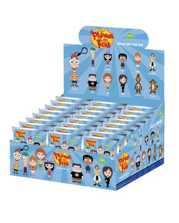 PHINEAS & FERB - Series 1 - 3D Foam Bag Clip (Display 24 Pcs) - vue principale