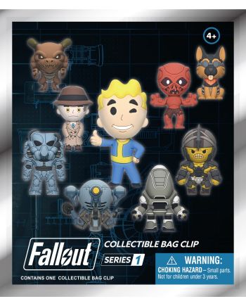FALLOUT - Series 1 - 3D Foam Bag Clip (Display 24 Pcs) - vue de profil