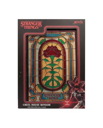STRANGER THINGS - Creel House Stained Glass - Plaqué Resine - vue de detail