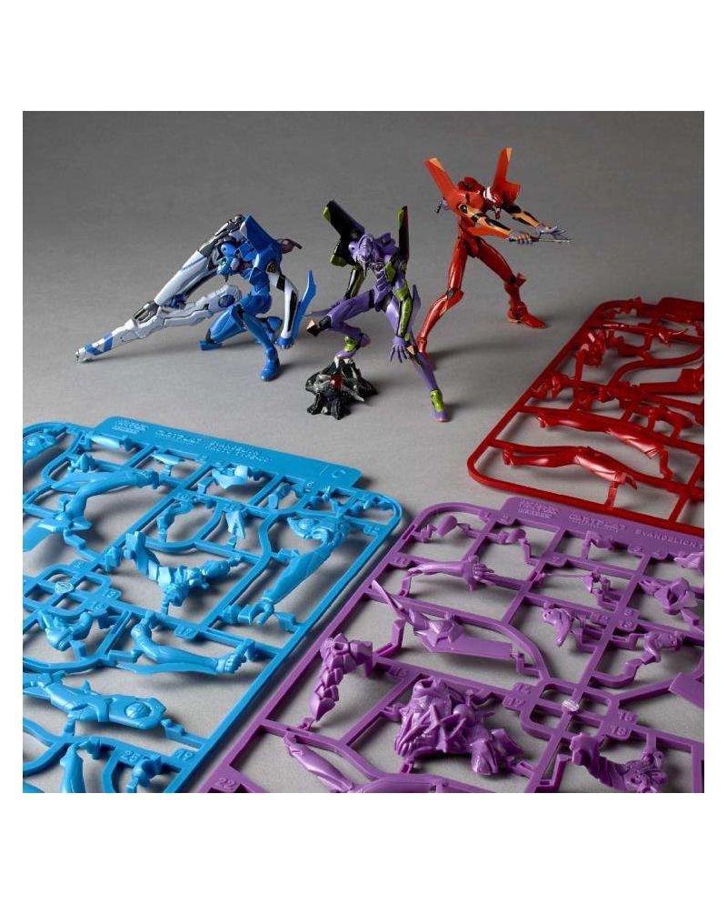 EVANGELION - Unit-01 / Unit-02 / Prototype-00 - Model Kit Artpla 12cm - vue principale