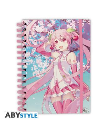 HATSUNE MIKU - Fleurs de Cerisier - Cahier A5 Spiral - vue principale