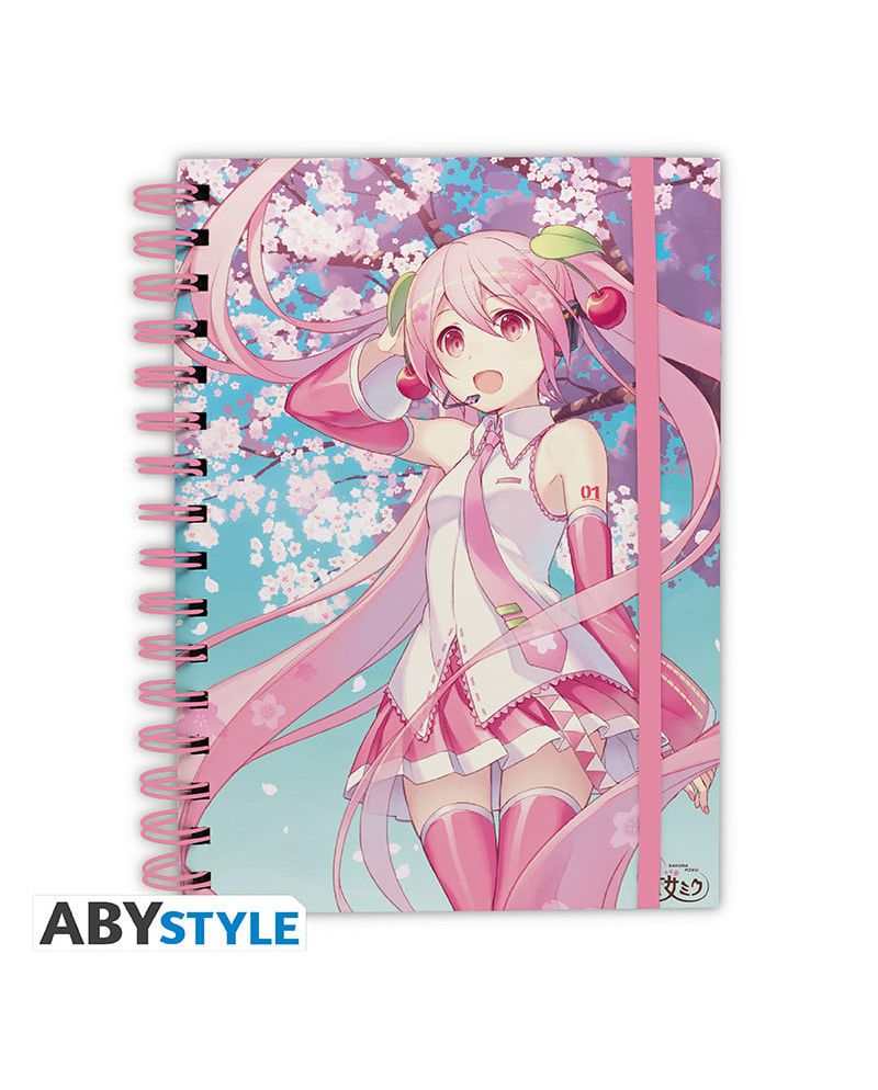 HATSUNE MIKU - Fleurs de Cerisier - Cahier A5 Spiral - vue principale