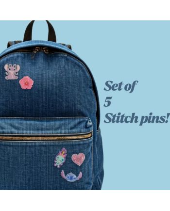 STITCH & ANGEL - Set de 5 Pin's - vue de face