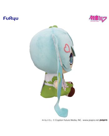 HATSUNE MIKU KYURUMARU - Clover - Big Plush Toy 26cm - vue de face