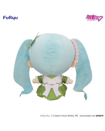 HATSUNE MIKU KYURUMARU - Clover - Big Plush Toy 26cm - vue de profil