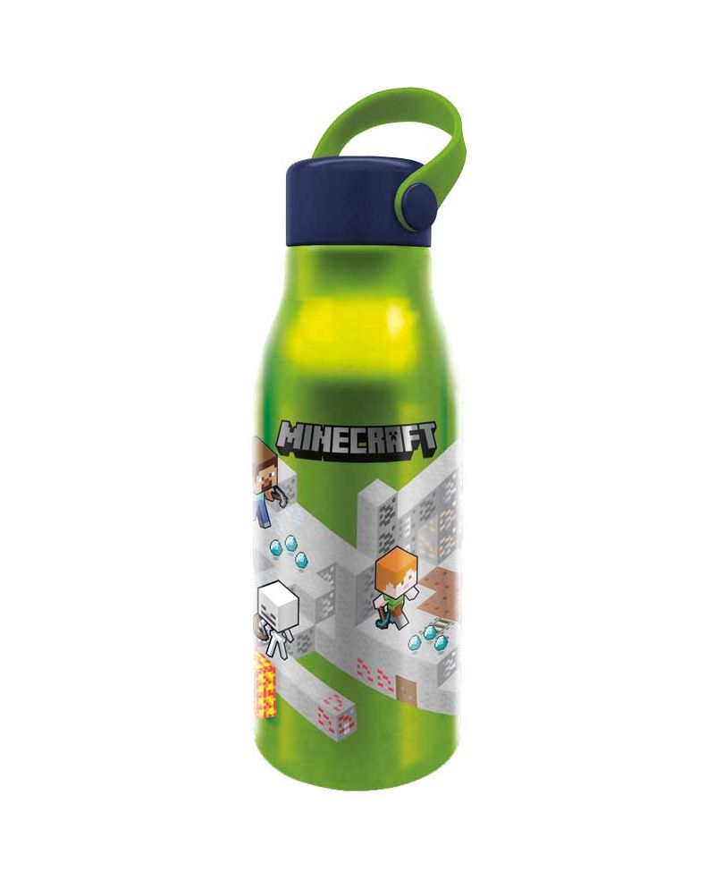 MINECRAFT - Bouteille en Aluminium avec Anse - 760ml - vue principale