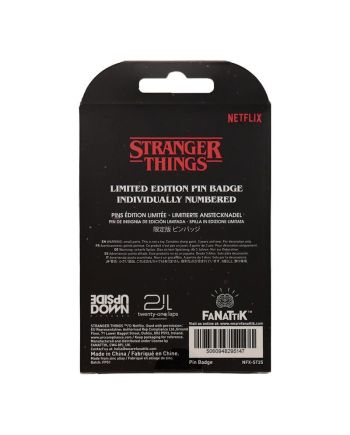 STANGER THINGS - Helfire Lives - Pin's Edition Limitée - vue de profil