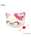 NEMUNEKO CAT - Berry Pink - Big Plush Toy 35cm - vue de face