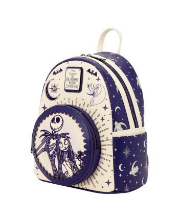 NBX - Jack Skellington & Sally "Night Sky" - Mini Sac à Dos LoungeFly - vue de face