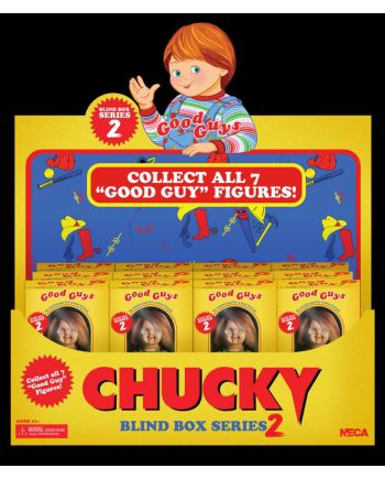 CHUCKY - Chucky TV Good Guy S2 - DISPLAY 12 Figurines Blind Box -17cm - vue de face