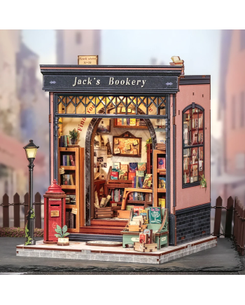 MINIATURE HOUSE - DIY- La Librairie de Jack - 330pc + Eclairage LED - vue principale