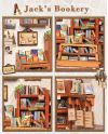 MINIATURE HOUSE - DIY- La Librairie de Jack - 330pc + Eclairage LED - vue de detail